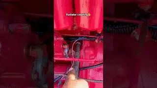 Mahindra Tractor Radiator cleaning #trending #video #shorts