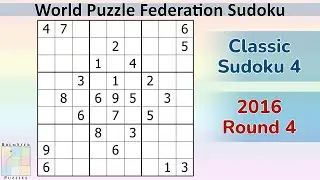 WPF Sudoku 2016, раунд 4 — Классическая судоку 4