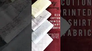Giza Cotton Printed Shirt Fabric | FabricYaar | Shirting Fabrics for Men