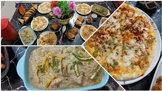 Shahi tukada white chicken green chicken pizza samosa and Russian kabab easy recipe      -KMK