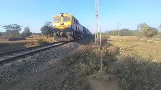 Indian Railways WDG4D demu Train Blue Train Video Indian Railways 