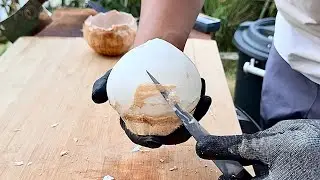 Coconut Peeling Skill | Coconut cutting No.29 | Coconut Ball | Oddly Satisfying ASMR #coconutcutting