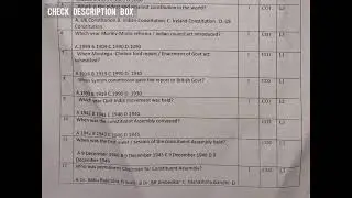 VTU 2024 INDIAN CONSTITUTION PYQ FOR 1ST SEMESTER #vtu #1styear #education