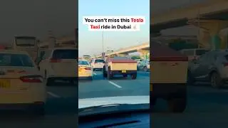Tesla cyber truck join Dubai taxi #tesla #teslacar #dubaitaxi