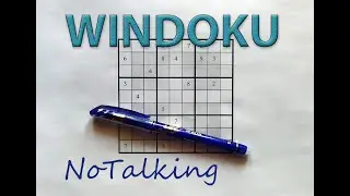 Solving Windoku (Sudoku) Puzzle - no talking