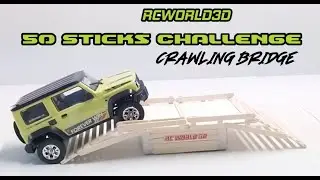 DIY RC Crawler Bridge Challenge! 50 Popsicle Sticks Build Under $20 Perfect for Suzuki Jimny 1:16 🚙🌉
