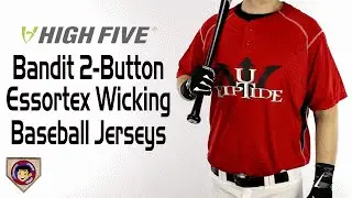 High Five 12110 Wicking Two Button Baseball Jerseys - Homegrown Sporting Goods