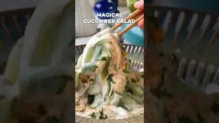 Magical cucumber salad 🥒🪄🤤. Easy weight loss recipe. #youtubeshorts #omkarpawar