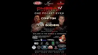 DAY 2: Chip Compton vs. SVB Shane Van Boening, One-Pocket Match. 2022.  3 days of heads up.