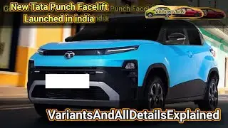 New Tata Punch Facelift Launched in india VariantsAndAllDetailsExplained #motorcarindia #tatapunch 