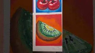 Day 6 of Oil pastel mini art +color theory #oilpasteldrawing #colortheory #howtodraw #art #colors