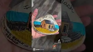 Timelapse Painting the Old Shack on LBI - Shell Art