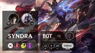 Syndra Bot vs Lucian - KR Challenger Patch 9.24