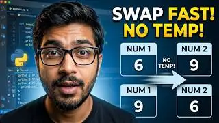 Python Swapping Two Number #shorts #views #python #code #dataanlysis #interviewtips