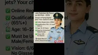 🚀 Join Pakistan Air Force as GD Pilot .#JoinPAF #GDPilot2025 #PakistanAirForce