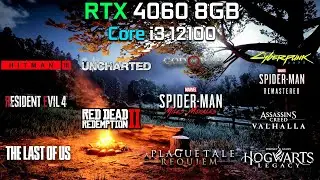 i3 12100 + RTX 4060 | Test In 12 Games at 1080p | 2023