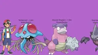 Poison Type Pokemon Size Comparison