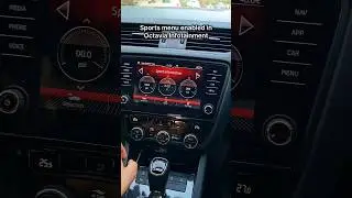 🔥🚀 Sports display enabled in Octavia vRS230 MIB2 headunit #vrs #vcds #vcdscoding #shorts #viral