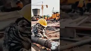 The Engineering Cat          #CatEngineer,#CatConstruction,#CatTech,#WhiskersAtWork