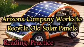 Arizona Company Works to Recycle Old Solar Panels | English Reading Practice