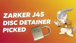 Zarker J45 Disc Detainer Lock Picked