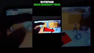 Rotation Drag Headshot Trick & Setting With Handcam 100% Working 😱 | Free Fire