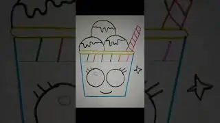Cute 🥰 and beautiful Ice cream cup for #THE ART IDEAS # shorts