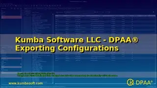 DPAA&reg; - Exporting Configurations