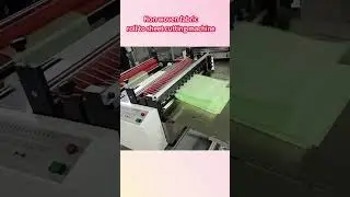 Non woven fabric roll to sheet cutting machine #cutter #roll #packaging #machinery #rolltosheet