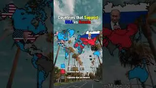 Countries that Support USA vs Russia #mapping #geography