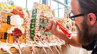 Largest gingerbread village on display in New York City