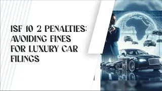 ISF 10 2 Penalties: Avoiding Fines for Luxury Car Filings