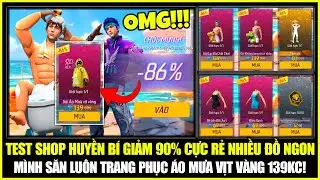 Test SHOP HUYỀN BÍ GIảm 90% Toàn Đồ Ngon Có Luôn Trang Phục Áo Mưa Vịt Vàng  Siêu Rẻ | Free Fire