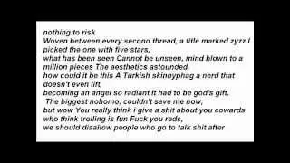 The Streets Creation - The Fall Of The King (Zyzz) lyrics on screen