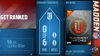 MUT 16 SALARY CAP RANKED SEASON 1 GM 2 | Madden 16 Ultimate Team | MUT 16 PS4 Gameplay