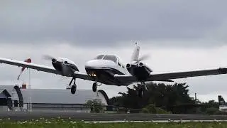 Opera&ccedil;&atilde;o do Embraer EMB-810C Seneca II (PT-RMP) no Aer&oacute;dromo de Flores