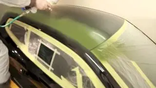 LIWREA liquid wrapping CAMO GREEN MATT ON A VW SCIROCCO - HD