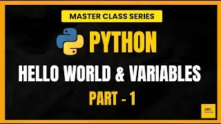 Python for Beginners: Master Variables & Syntax (Masterclass Series) - Part 1 #learnpython