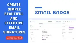 🟢 Email Badge | Lifetime Deal | Quickly Create simple, beautiful, and effective email signatures