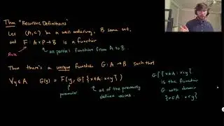 (Axiomatic Set Theory, 15) Recursion on well-ordered sets