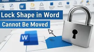Как заблокировать фигуру в Word, чтобы её нельзя было переместить || BACK-SPACE