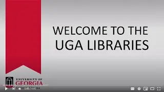 Welcome and introduction to the UGA Libraries for new graduate students