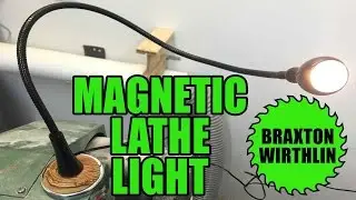 Easy DIY Magnetic Lathe Light  | Collab | IKEA x Harbor Freight Hack