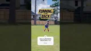 Rate my FOOTBALL 🏈 RUNNING BACK Skills!  #football #flagfootball #runningbacks