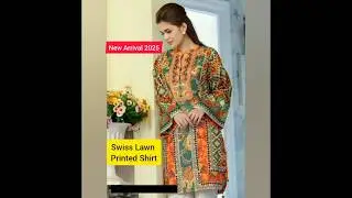 ✨ Swiss Lawn Printed Shirt | 1 Pc Unstitched#SwissLawn#UnstitchedShirt#PrintedLawn#PakistaniFashion