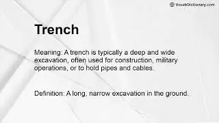 Trench Meaning