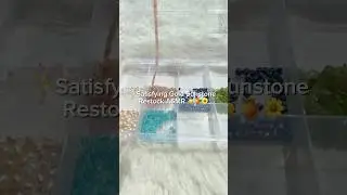 Gold sunstone restock ASMR🍊 #beads #crystals #sunstone #asmr #restock #asmrsounds #satisfying