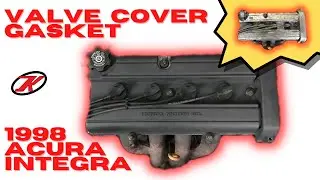 How to replace the valve cover and cam seal on a 1998 Acura Integra with new Honda bond and paint