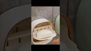 Easy-Install Wall-Mounted Soap Dish with Lid On Temu #temu #home #bathroom #soap #ytshorts #shorts