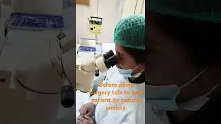 Before doing surgery What is most important???#eyes #eyesurgeon #eyetreatment #eyelaser